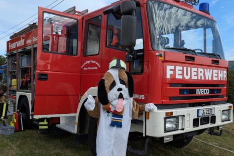 Wuffi bei der Feuerwehr